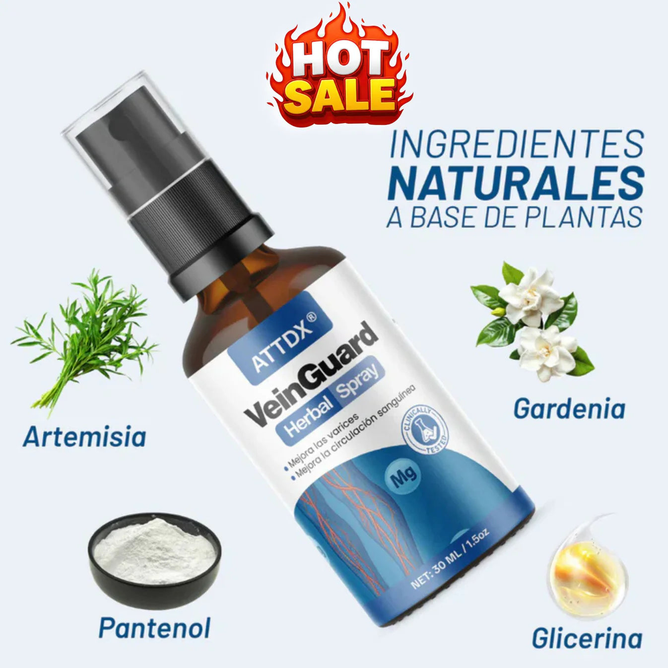 VEINGUARD Herbal Spray 2x1! | Desinflama y Mejora la Circulación